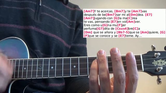 Mediterráneo - JOAN MANUEL SERRAT - Ukulele cover and play along with chords and lyrics смотреть онлайн