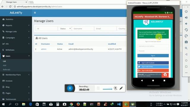 AdLinkFly-Monetized URL Shortener App ADMob Banner php mysql connect Website Sarver смотреть онлайн