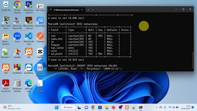Part 4# DML - CRUD dengan CMD | Create| Read| Update | Delete #mysql #cmd смотреть онлайн