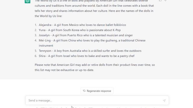 Asking Chat GPT (AI) About American Girl Leaks! - Is Artificial Intelligence Right about Doll Rumor смотреть онлайн