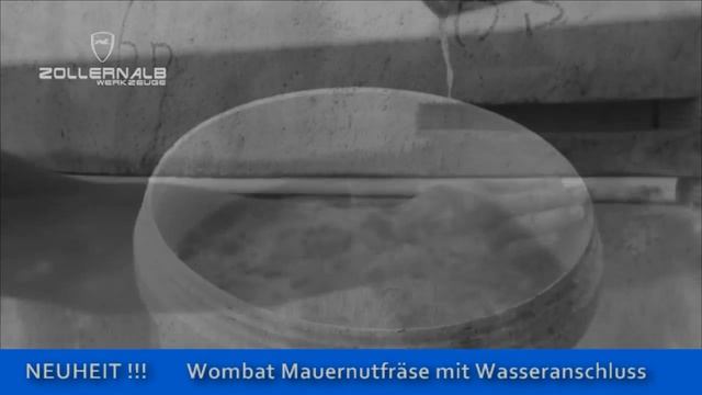 Zollernalb Wombat ZW2000 Mauerfräse Mauernutfräse Schlitzfräse Fräser . NEUHEIT 2017 AquaTechnologi смотреть онлайн