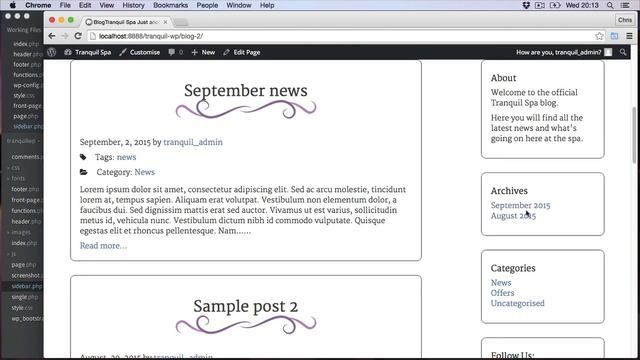 Final Page Template -- Making our sidebar dynamic смотреть онлайн