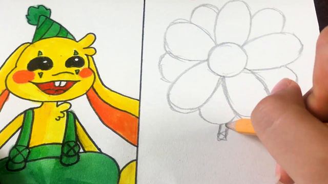 Drawing Poppy Playtime Chapter 3 : Kissy Missy | Huggywuggy | Bunzo Bunny | Daisy | FNF Spaint