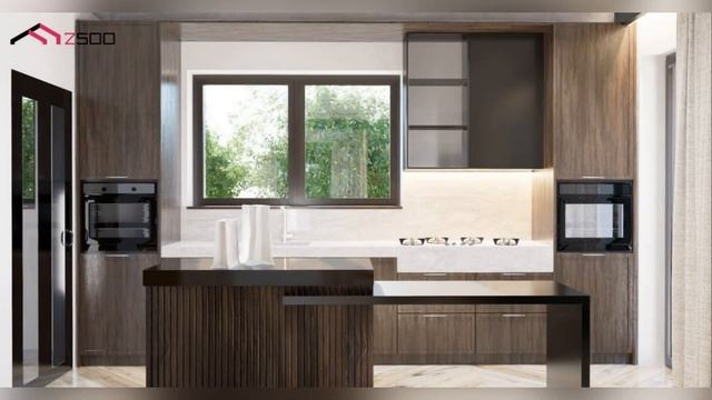 Z355 Одноэтажный функциональный дом для небольшой семьи смотреть онлайн