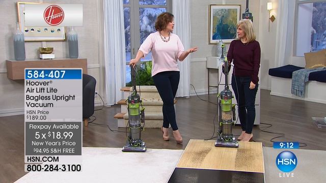 Hoover Air Lift Light Bagless Upright Vacuum with 2in1 C... смотреть онлайн