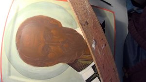 Как написать икону Святителя Николая. Опись Лика и наметка ассиста.