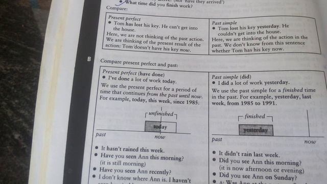 COMPARISON OF PRESENT PERFECT AND PAST смотреть онлайн