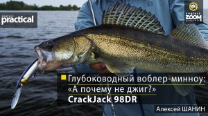Глубоководный воблер-минноу: «А почему не джиг?»  CrackJack 98DR. Алексей Шанин Anglers Practical.