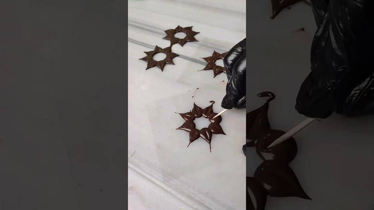 ПОДСОЛНУХИ ИЗ ШОКОЛАДА ✨ За наглядное видео благодарим Bonn.tonn  #идея#декор