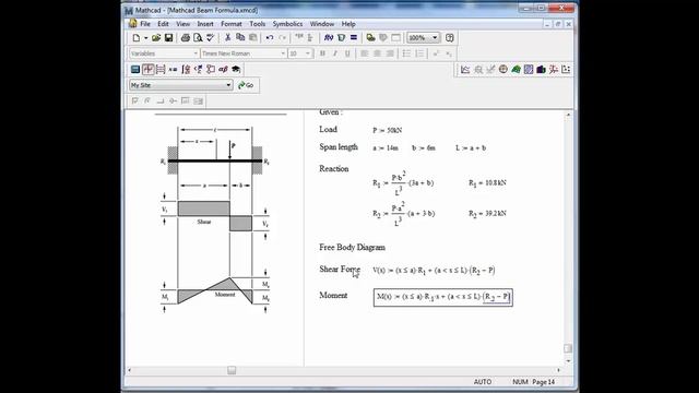 Mathcad-Beam Design Formulas-25 смотреть онлайн