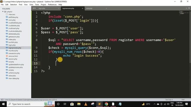 Login system in php mysql with session || user login in php || php tutorial for beginners - 53 #ph смотреть онлайн