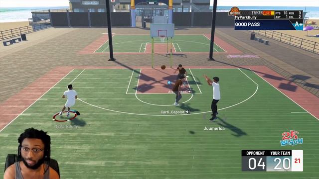 My First Game in NBA 2K21 Beach Park and it went extremely south.. смотреть онлайн