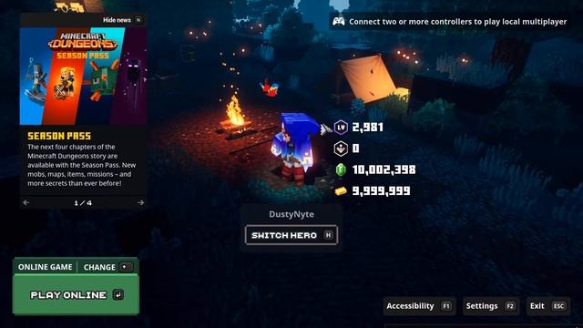 Minecraft Dungeons Modded game save Download (PC) смотреть онлайн