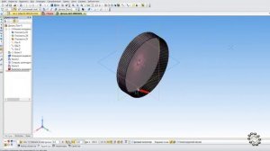 Цилиндрическая косозубая передача 3D-модель