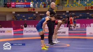 Laylokhon SOBIROVA (UZB) df. Bermet NURIDIN KYZY (KGZ) Азия чемпионаты / жарым финал