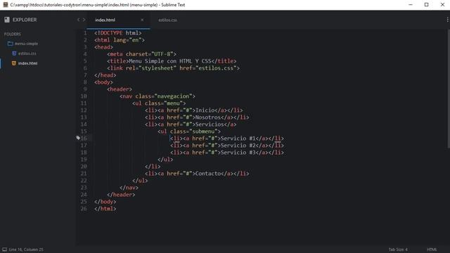 Como hacer un Menú Desplegable facil y sencillo con HTML y CSS смотреть онлайн