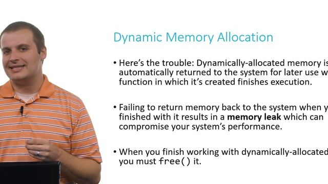 Dynamic Memory Allocation смотреть онлайн