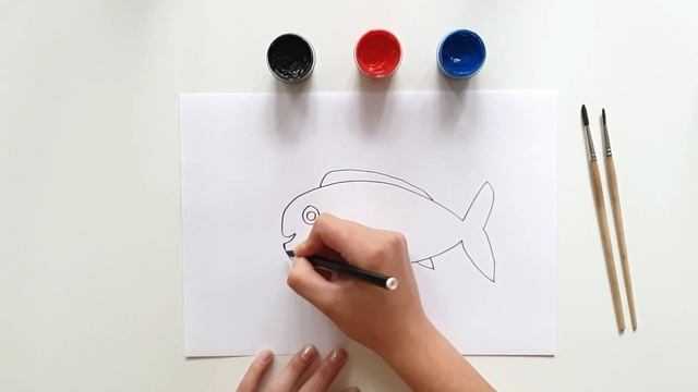 Как нарисовать рыбу? How to draw a fish? смотреть онлайн