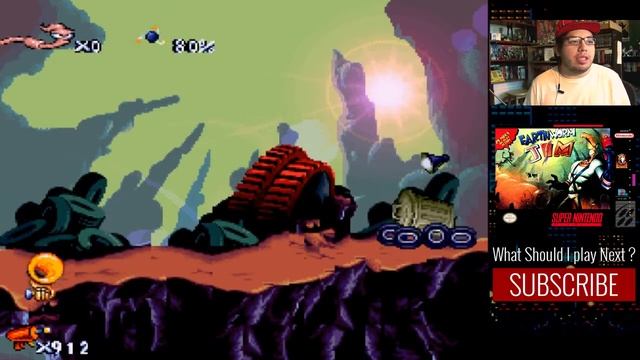 My First Time Earthworm Jim SNES HEAD GAME IS ON POINT смотреть онлайн