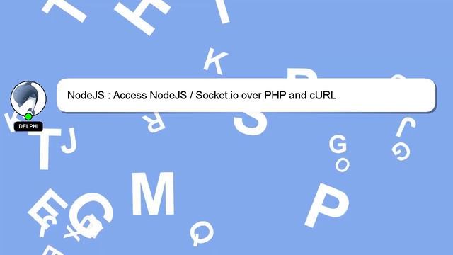 NodeJS : Access NodeJS / Socket.io over PHP and cURL смотреть онлайн
