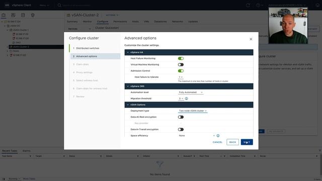 vSAN 7.0 U1 - Shared Witness Appliance demo смотреть онлайн