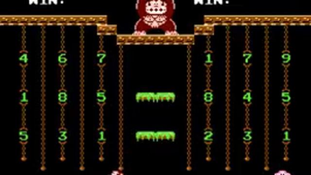 1983 Donkey Kong JR Math NES Gameplay смотреть онлайн