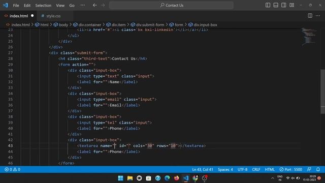 Responsive Contact Us Form Using HTML & CSS смотреть онлайн