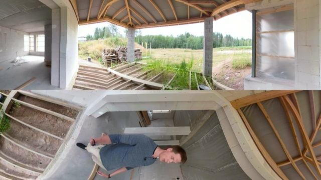 Дом из газобетона 265 м2 | Дом 16*17 из газоблоков на УШП в Керро | VLOG #79 смотреть онлайн