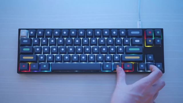 GMK Dots Keycap Set Unboxing and Typing Test on VA68M, Cherry Silent Red Switches смотреть онлайн