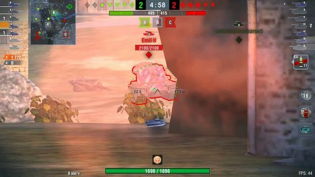 ?Waffenträger Auf Pz. IV, 6787 урона, 1691 опыта. World Of Tanks Blitz⚔️