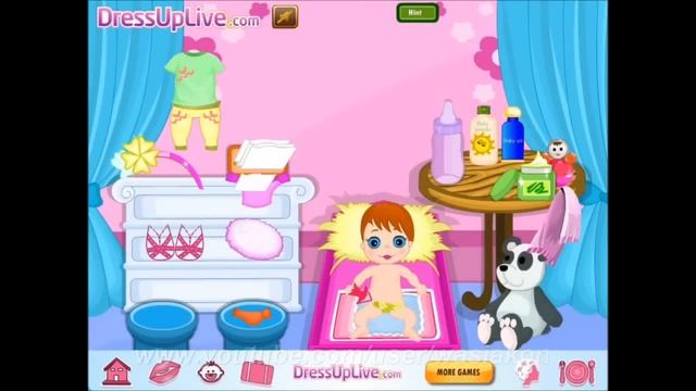 Уход за малышом, детская видео игра смотреть онлайн