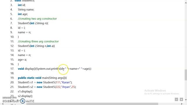 JAVA | Constructor overloading | module 2 смотреть онлайн