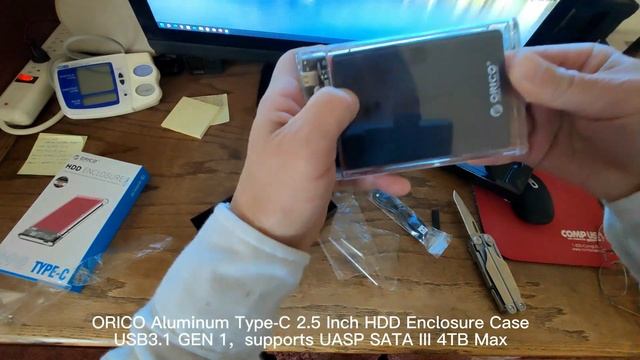 ORICO Aluminum Type-C 2.5 Inch HDD Enclosure Case (2179C3) смотреть онлайн