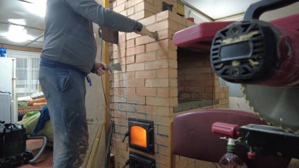 Ремонт швов печи