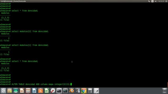 Postgresql Crear columnas tipo Arreglo ARRAY, vectores y matrices. смотреть онлайн