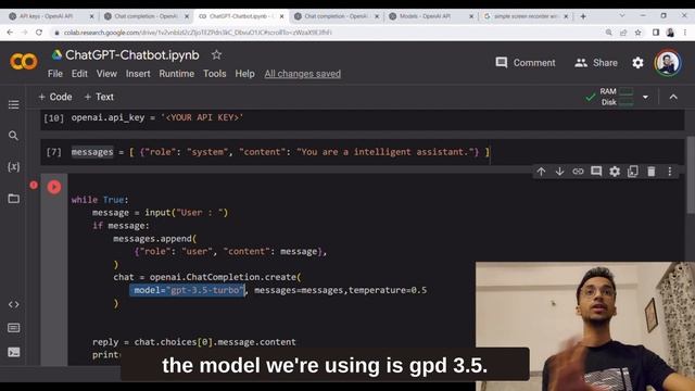 Build a Chatbot in Python| ChatGPT API Complete Tutorial for Beginners смотреть онлайн