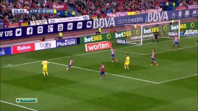 Atlético Madrid 1-0 Sporting Gijon (Liga BBVA 2015/2016) смотреть онлайн