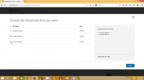 How to Download and Install Visual C++ Redistributable Packages for Visual Studio 2013