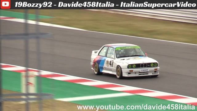 BMW M3 E30 DTM - Crazy Pure Sound, Warm Up & Racetrack Action @ Misano