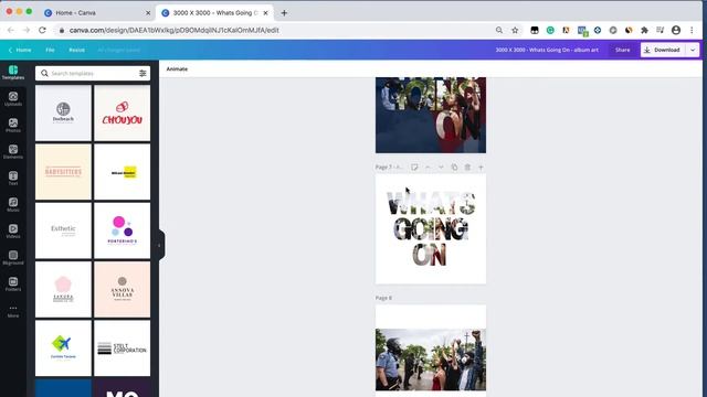 MAKING ALBUM COVER IN CANVA смотреть онлайн