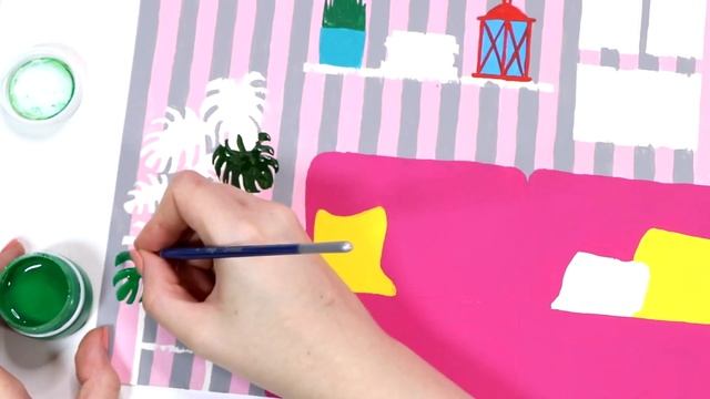 Рисую комнату с диваном! Как нарисовать современный интерьер! Уроки рисования с Анной Оськиной! смотреть онлайн