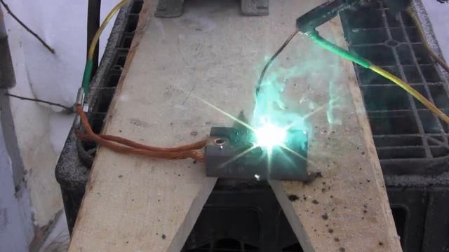 плавление меди (сварка скруток) смотреть онлайн