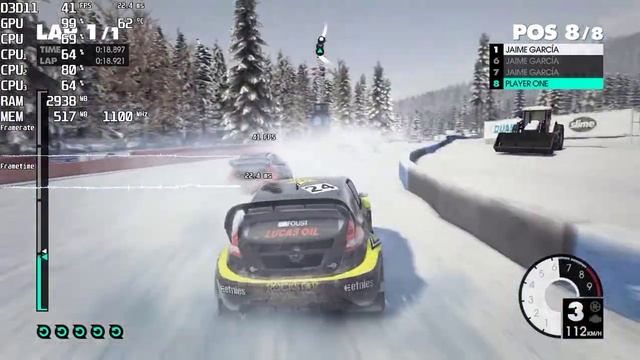 DiRT 3 Complete Edition. FPS Test Nvidia GT 710 (AMD Athlon II X3 445) смотреть онлайн