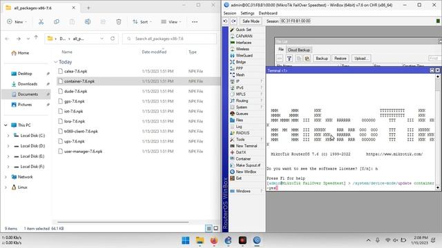 MikroTik Speedtest Tutorial - Install Container Package смотреть онлайн