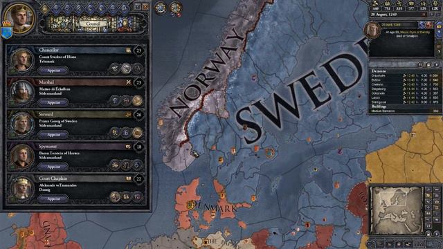 Let's Play Crusader Kings II - Sweden - Part 49:Title Loss on Succession смотреть онлайн