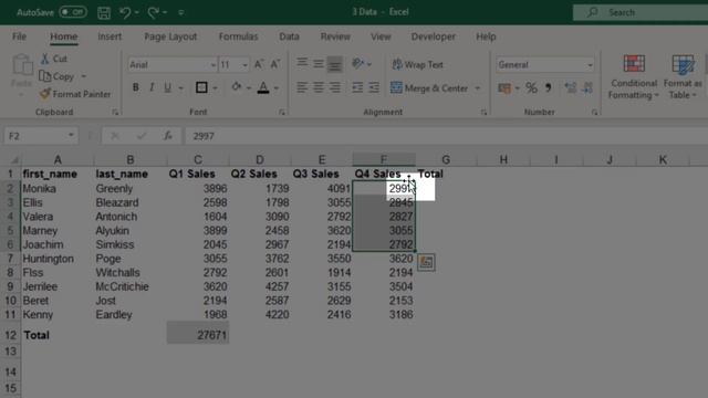 EXCEL 11 - Copy and Drag смотреть онлайн