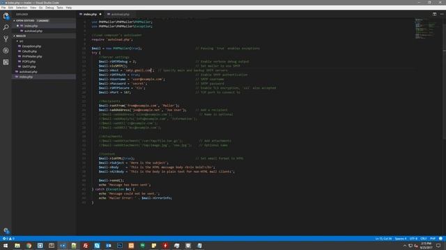 PHPMailer Tutorial with Sample смотреть онлайн