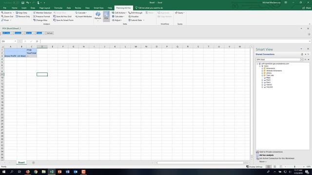 Create Report from Scratch using PBCS Smart View смотреть онлайн