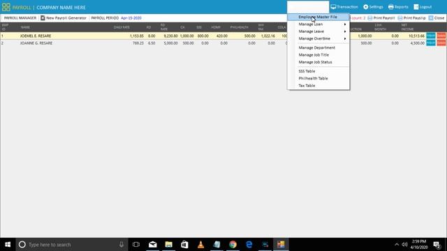 Payroll System v1 смотреть онлайн
