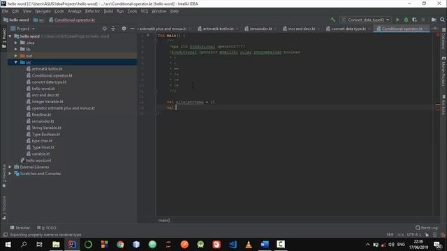 15. Belajar Kotlin dasar kondisional operator ? смотреть онлайн